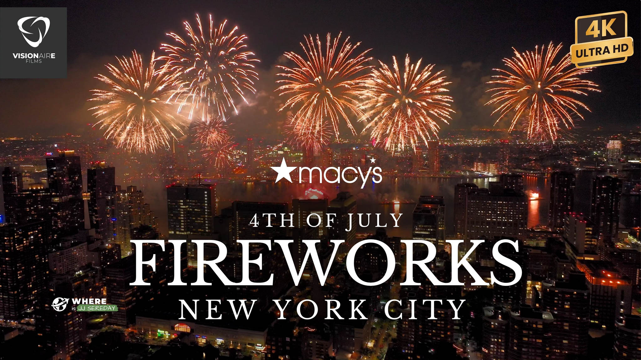 Cinematic Aerials of Macy’s 4th of July Fireworks NYC